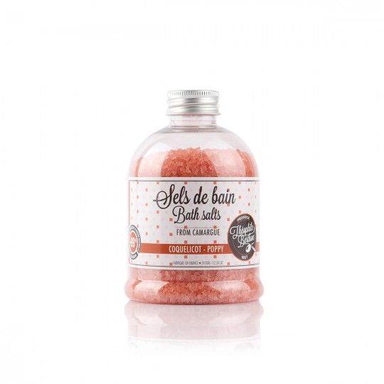 Sels de bain de Camargue 350g. Coquelicot Théophile Berton