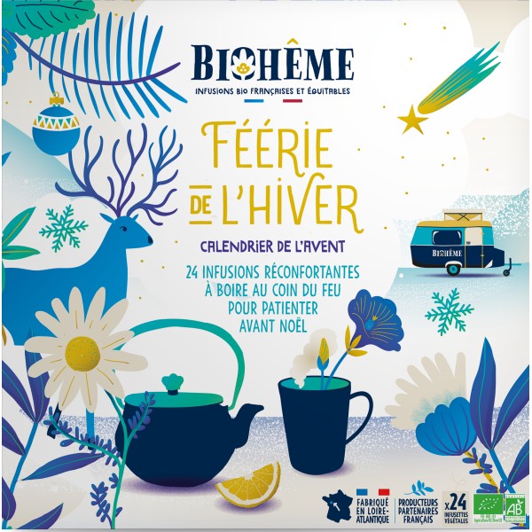 Calendrier de l’avent Féerie de l’Hiver 24 infusions bio - Bioheme