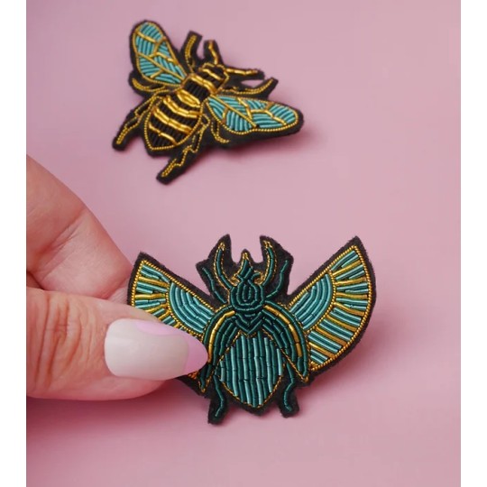 Broche scarabé - Broches Malicieuses