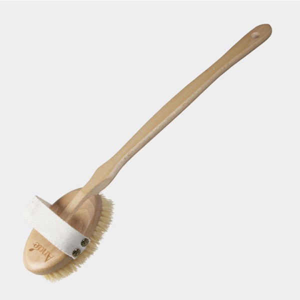 Brosse en fibre de Tampico avec manche pour le corps - Anae